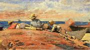 Winslow Homer Three Boys on the Shore oil painting on canvas